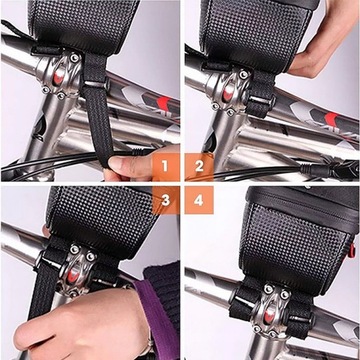 Велосипедная сумка с местом для телефона (смартфон с диагональю до 6,8 дюйма)