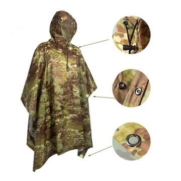 Камуфляжный дождевик-пончо RipStop MTC — SN