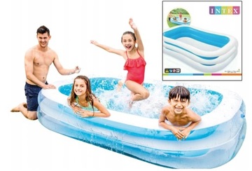 INTEX Basen ogrodowy dmuchany 262x175x56 cm