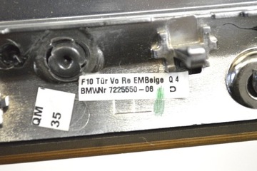 BMW 5 F10 525D 2011 RHD PŘEDNÍ PRAVÉ DVEŘE LIŠTA ZDOBENÁ