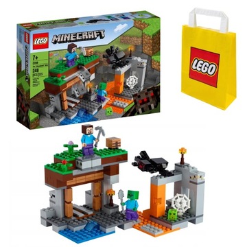 KLOCKI LEGO | MINECRAFT 21166 OPUSZCZONA KOPALNIA NOWE DZIEN DZIECKA +TORBA