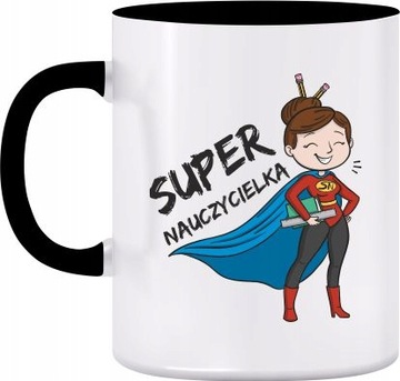 KUBEK DLA NAUCZYCIELA SUPER NAUCZYCIELKA PREZENT#2