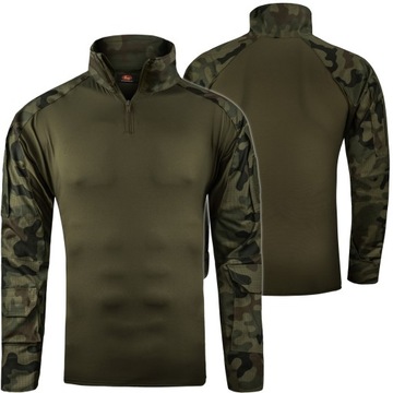 Рубашка боевая MILITARY SEATSHIRT, тактическая, ТЕРМОАКТИВНАЯ, быстросохнущая US-21 CAMO