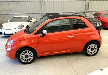 Fiat 500 II CC Seria 4 1.0 mHEV 70KM 2023 Fiat 500 500 Cabrio 1.0 HYB 70 KM Salon PL 1 WLASC 2023r 4.000 km Warsza, zdjęcie 14
