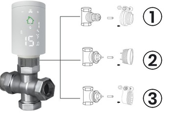 Термостат с термостатической головкой SMART Zigbee 3.0 Tuya WiFi контроллер