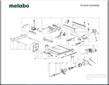 Угловой упор Metabo TS 254 M № 10254000