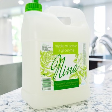 Mydło w Płynie do Mycia Rąk z Gliceryną Ekonomiczne do Biura Restauracji 5L