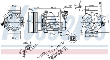 KOMPRESOR KLIMATIZACE RENAULT CLIO III 05-, CUBE