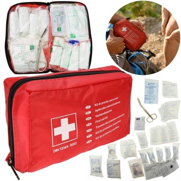 Автомобильная аптечка DIN 13164 ПО ВСЕЙ ЕВРОПЕ Мундштук Одеяло на липучке