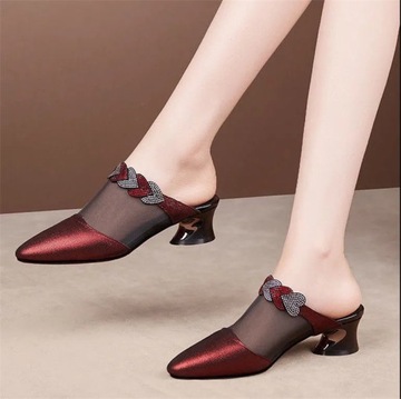 Fashion Summer Casual Sweet High Square Heel Shoes