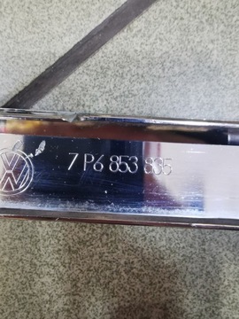 LIŠTA CHRÓM NÁRAZNÍKU ZADNÍ VOLKSWAGEN TOUAREG OE 7P6853835