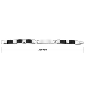 Браслет из нержавеющей стали 316 L с гравировкой