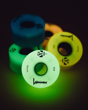LUMINOUS WHITE GLOW 76MM ФЛУОРЕСЦЕНТНЫЕ КОЛЕСА ДЛЯ РОЛИКОВ РОЛИКИ