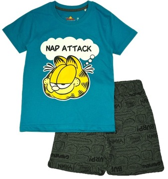 PIŻAMA GARFIELD CHŁOPIĘCA KOSZULKA TSHIRT BIELIZNA