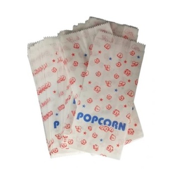 Torebka papierowa mała z nadrukiem POPCORN 200szt pop-corn