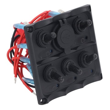 Panel przełączników kołyskowych 2 porty USB 5-krotny panel RB