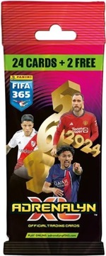 PANINI FIFA 365 2024 Adrenalyn XL KARTY PIŁKARSKIE SASZETKA FAT PACK 24+2