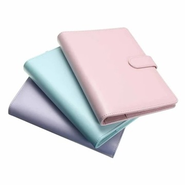 Macaron Color A5 A6 6-кольцевая папка-переплет из искусственной кожи с вкладышами из кожи для ноутбука