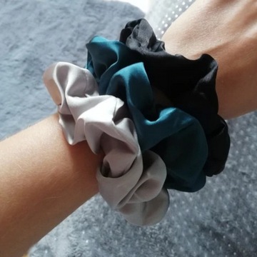 НАБОР РЕЗИНОК ДЛЯ ВОЛОС 4 шт. Розовый Серый Черный Сталь.