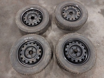 KOLA KOMPLET RÁFKY PNEUMATIKY ZIMNÍ 5X114,3 ET47 FI67,1 195/65R15 KIA CEED