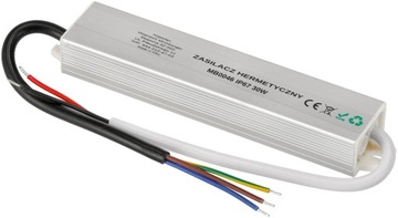 Водонепроницаемый блок питания для светодиодов 2,5А 30Вт 12В IP67 MB0046