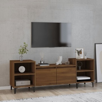 SZAFKA POD TELEWIZOR BRĄZOWY DĄB 160X35X55CM