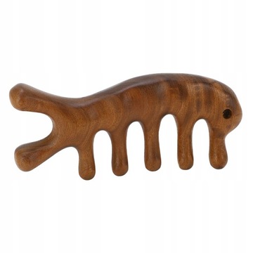 Gua Sha Grzebień Drzewo sandałowe Ergonomiczny