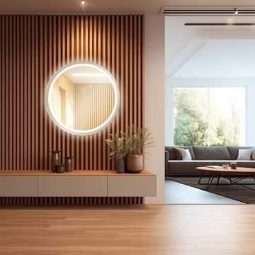 КРУГЛОЕ ЗЕРКАЛО С ПОДСВЕТКОЙ 100 СМ С ПОДСВЕТКОЙ ВАННАЯ КОМНАТА ГОСТИНАЯ СПАЛЬНЯ ГАРДЕРОБНАЯ ПЛАТЬЕ