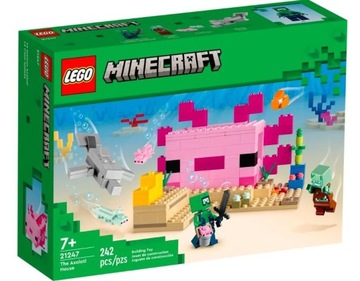 21247 klocki lego Minecraft Dom aksolotla