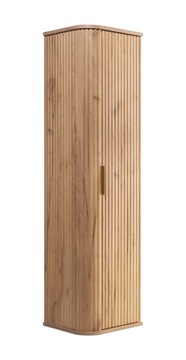 Dąb CRAFT Szafka Łazienkowa SŁUPEK 139 cm Wisząca RYFLOWANA STYL Glamour