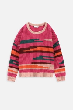Sweter dla dziewczynki kolorowy 92 Coccodrillo