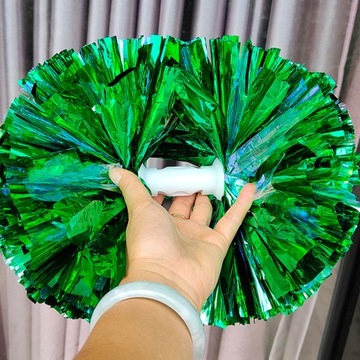 Двуглавый металлический помпон для черлидинга, цветочный шар