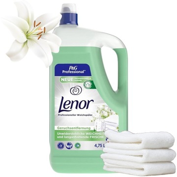 Płyn Do Płukania Tkanin Lenor Zielony Fresh 4,75 L Skuteczny Wydajny