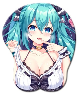 3D Sexy Anime Girl Chest Pad Mouse