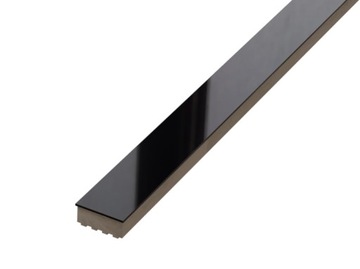 Listwa metalowa na płytce czarny połysk 2x90cm