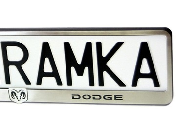 Ramka METAL! na pod rejestracje do tablic DODGE Charger Challenger RAM