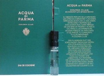 ACQUA DI PARMA COLONIA C.L.U.B. 1,5 ml. 2022 !