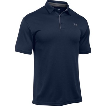 KOSZULKA UNDER ARMOUR TECH POLO MEN NAVY 410 L