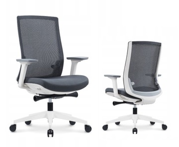 Fotel biurowy ergonomiczny biały 5 lat gwarancji