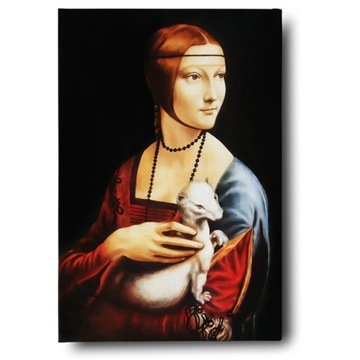 Картина на холсте ДАМА СО СТИРАНИЕМ 40х60см