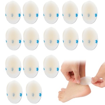 15 Plaster ochronny na odciski i pęcherze buty na obcasie bezbarwne 55*37mm