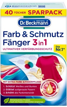 DR BECKMANN CHUSTECZKI PRZECIW FARBOWANIU 40szt DE