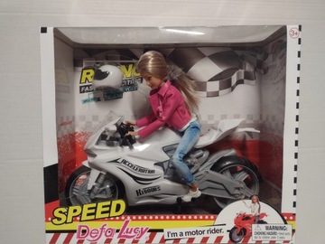 Lalka na motorze ścigacz motocykl motor na motorze