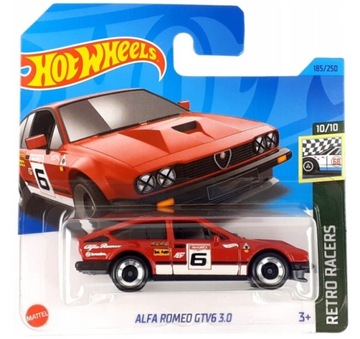 Hot Wheels Alfa Romeo GTV6 3.0 Retro Racers 10/10 1:64 czerwony