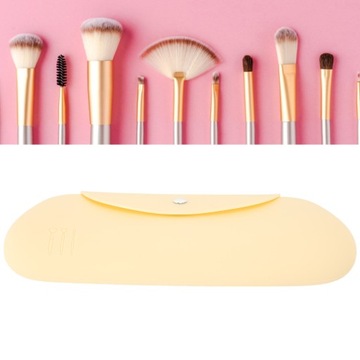 Silikonowa kosmetyczka, pyłoszczelna, z szerokim