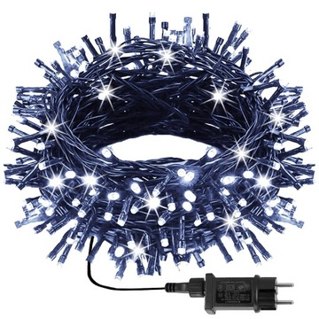 РОЖДЕСТВЕНСКИЕ ОГНИ 500 СВЕТОДИОДНЫХ НАРУЖНЫХ ОГНИ 27.5M ЭЛЕКТРИЧЕСКИЕ ОГНИ РОЖДЕСТВЕНСКИЕ ОГНИ