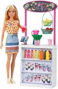 BARBIE LALKA Zestaw Barek Smoothie GRN75 Mattel