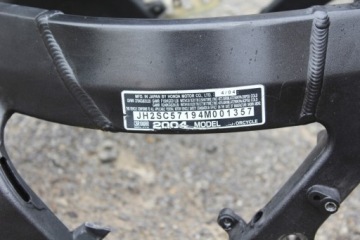 РАМКА CBR 1000RR SC57 + КОМПЛЕКТ РЕГИСТРАЦИОННЫХ ДОКУМЕНТОВ