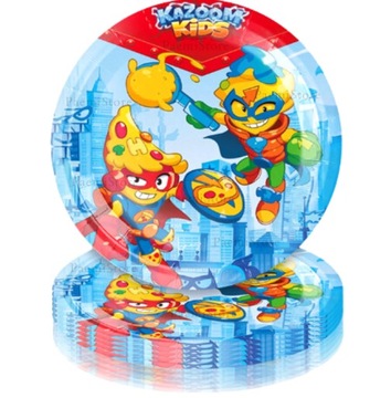 SUPER THINGS ZINGS набор КРУЖКИ + ТАРЕЛКИ на день рождения 20 шт Kazoom Enigma.