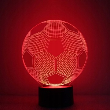 ФУТБОЛЬНЫЕ 3D ЦВЕТА НАСТОЛЬНАЯ ЛАМПА ДИСТАНЦИОННОГО УПРАВЛЕНИЯ